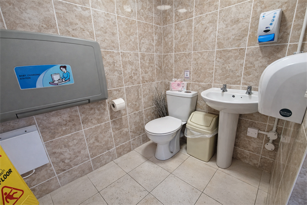 WC with Baby Changing Table
