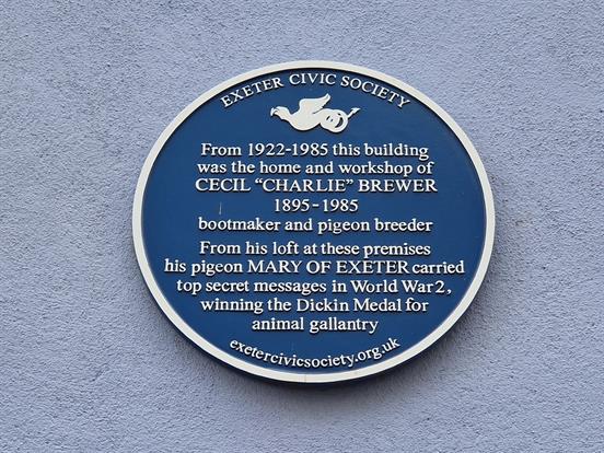 Exeter Civic Society Blue Plaque