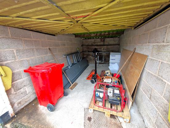 Inside One of the Garages