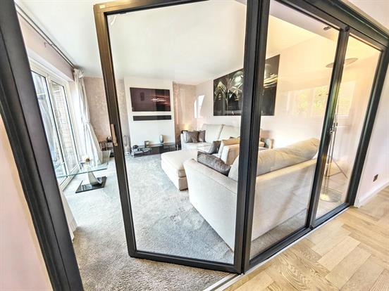 Living Room with Internal Bifold Doors